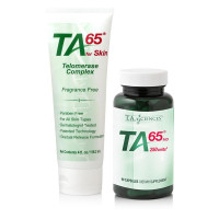 TA-65 MD, 250 Ünite, 90 Kapsül + TA65 for Skin 118 ml., Kombine Paket